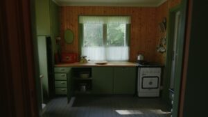 An old kitchen.