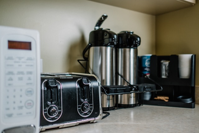 Appliances on a countertop 